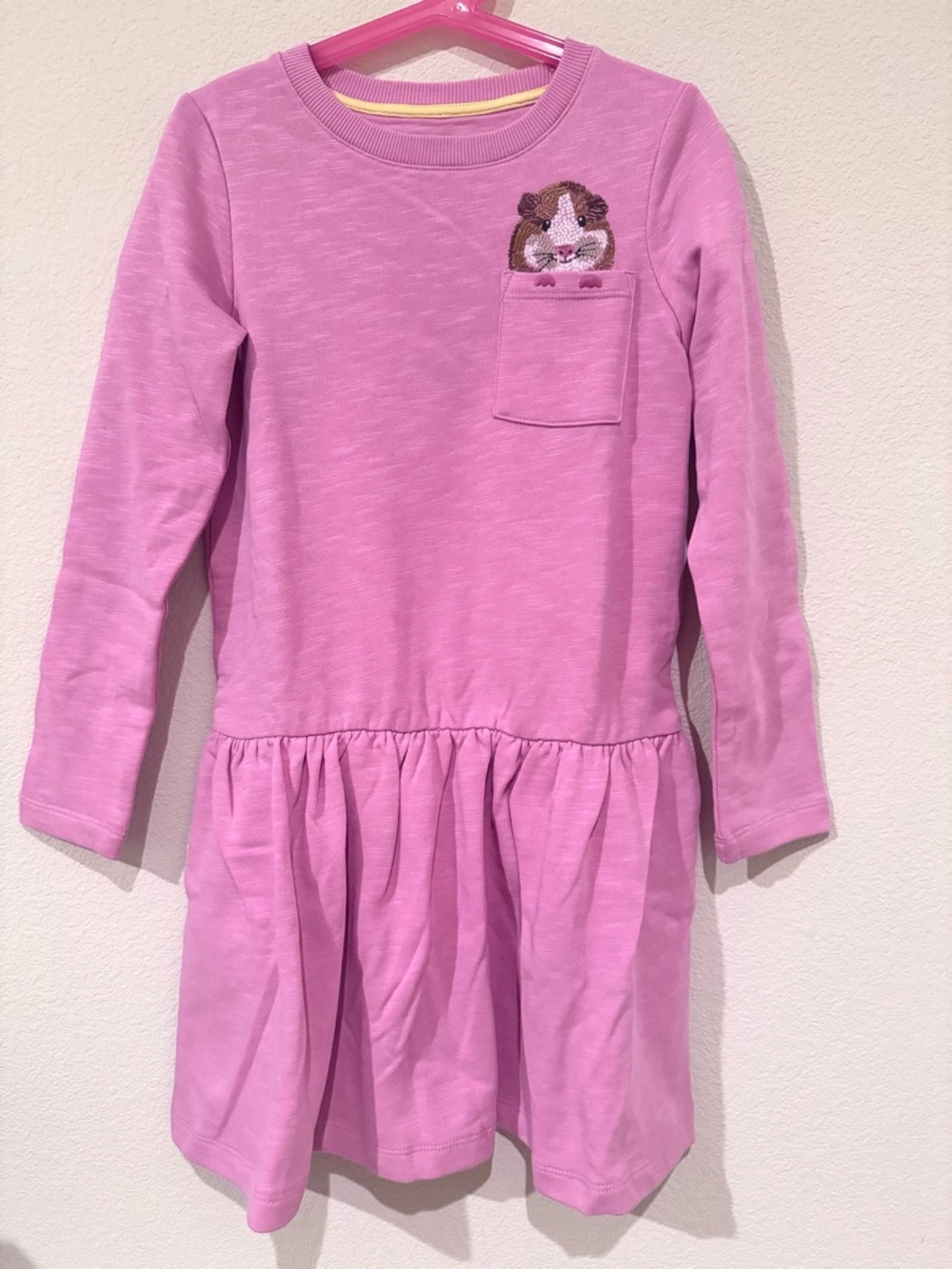 Mini Boden Pink Long-Sleeve Dress